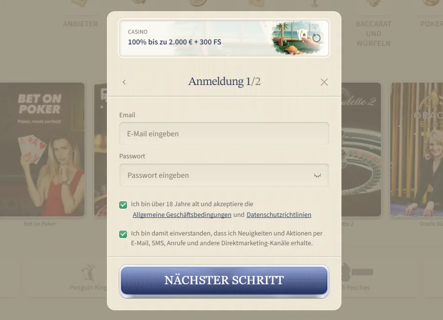 VipLuck Casino Anmelden